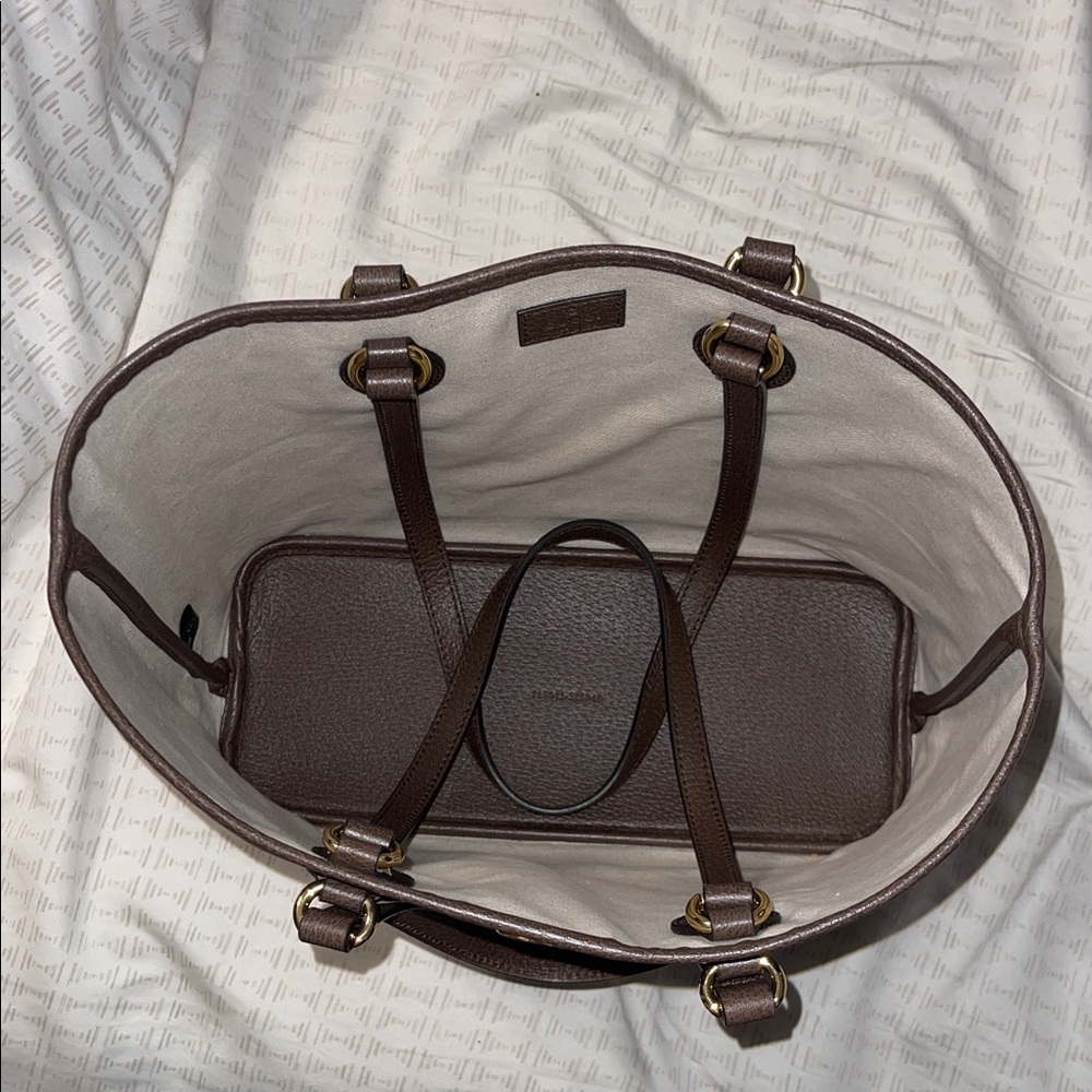 Gucci Supreme Brown Monogram Ophedia Tote Bag - Picture 14 of 16